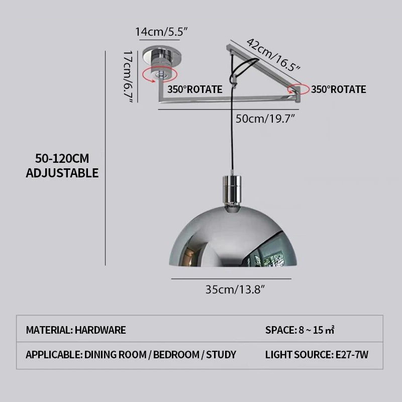 Feyran Bauhaus Creative Rocker Glass Pendant Light