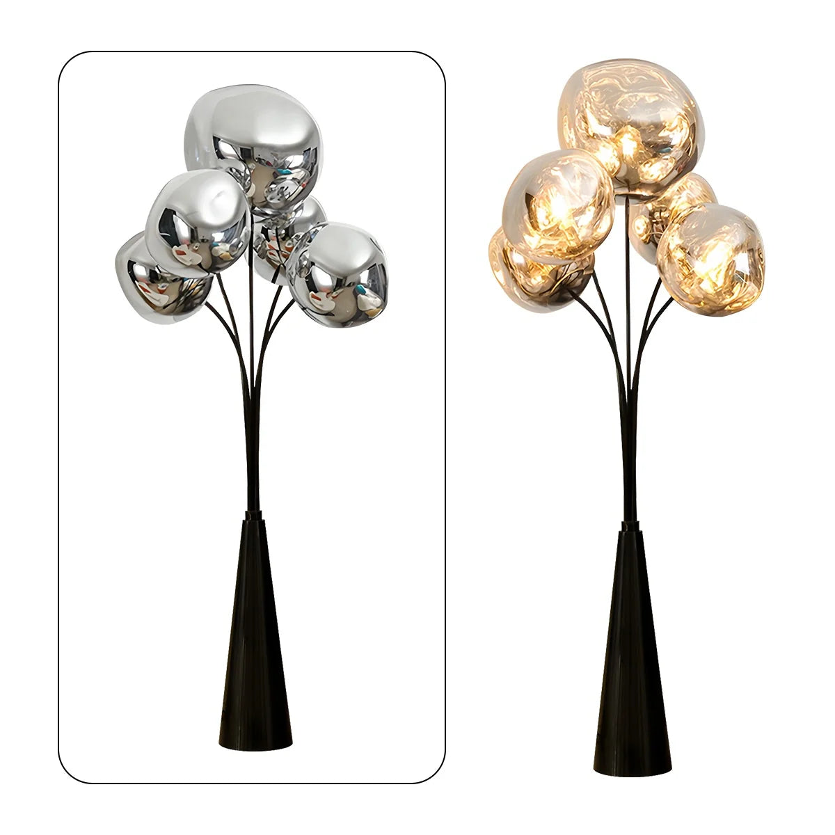Feyran Modern Lava Multi-Head Floor Lamp