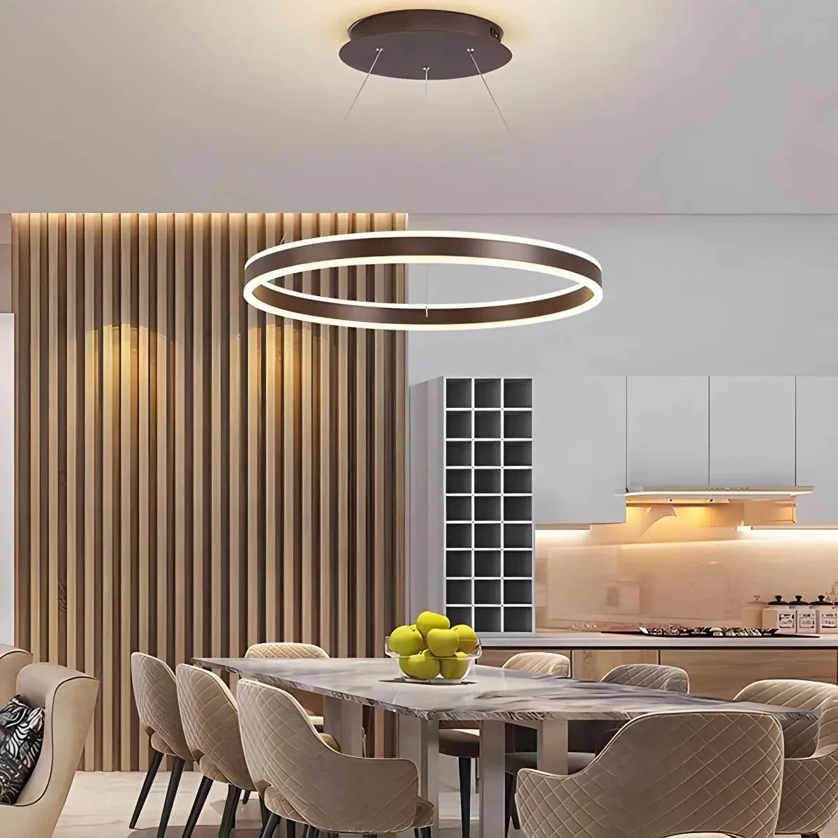Feyran Circle Layered Living Room Chandelier
