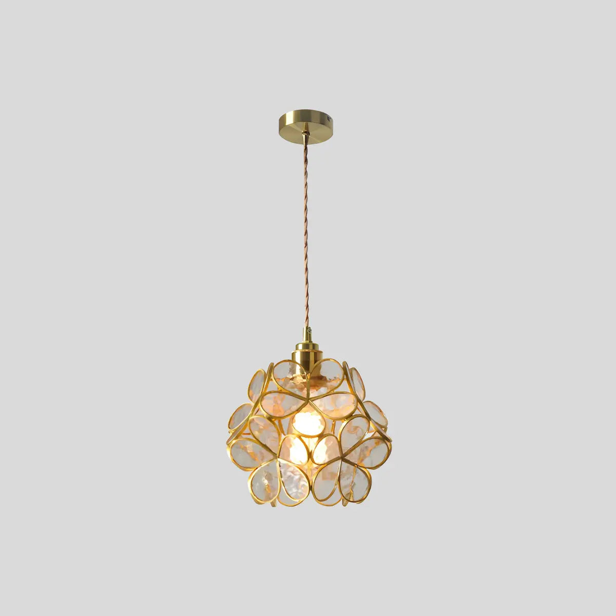 Feyran Cherry Blossom Stained Glass Pendant Light