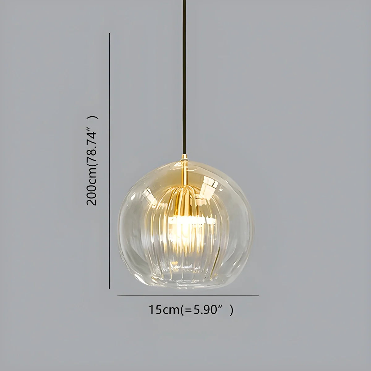 Feyran Nordic Glass Globe Pendant Light for Modern Interiors