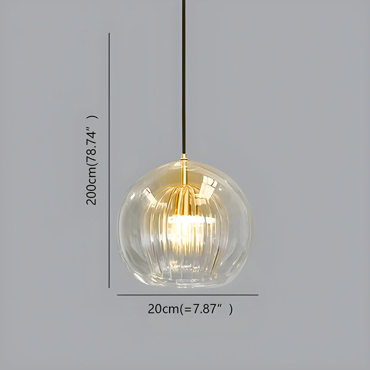 Feyran Nordic Glass Globe Pendant Light for Modern Interiors