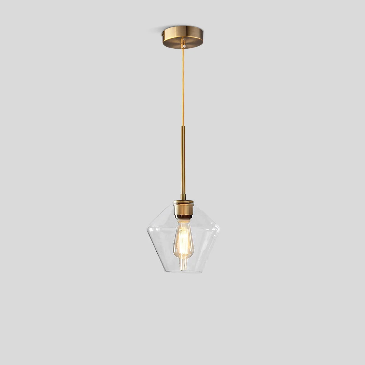 Feyran Hailie Clear Glass Pendant Light for Kitchen