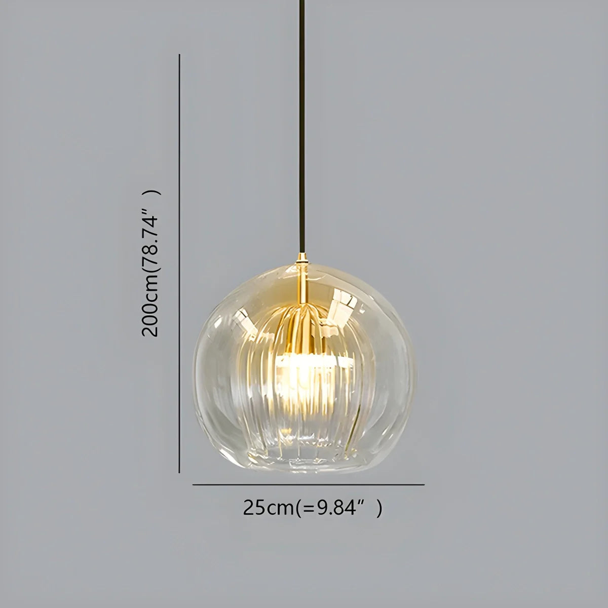 Feyran Nordic Glass Globe Pendant Light for Modern Interiors