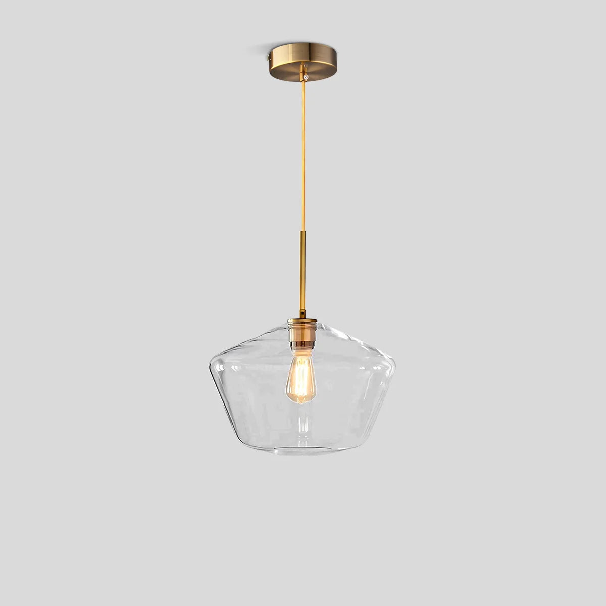 Feyran Hailie Clear Glass Pendant Light for Kitchen