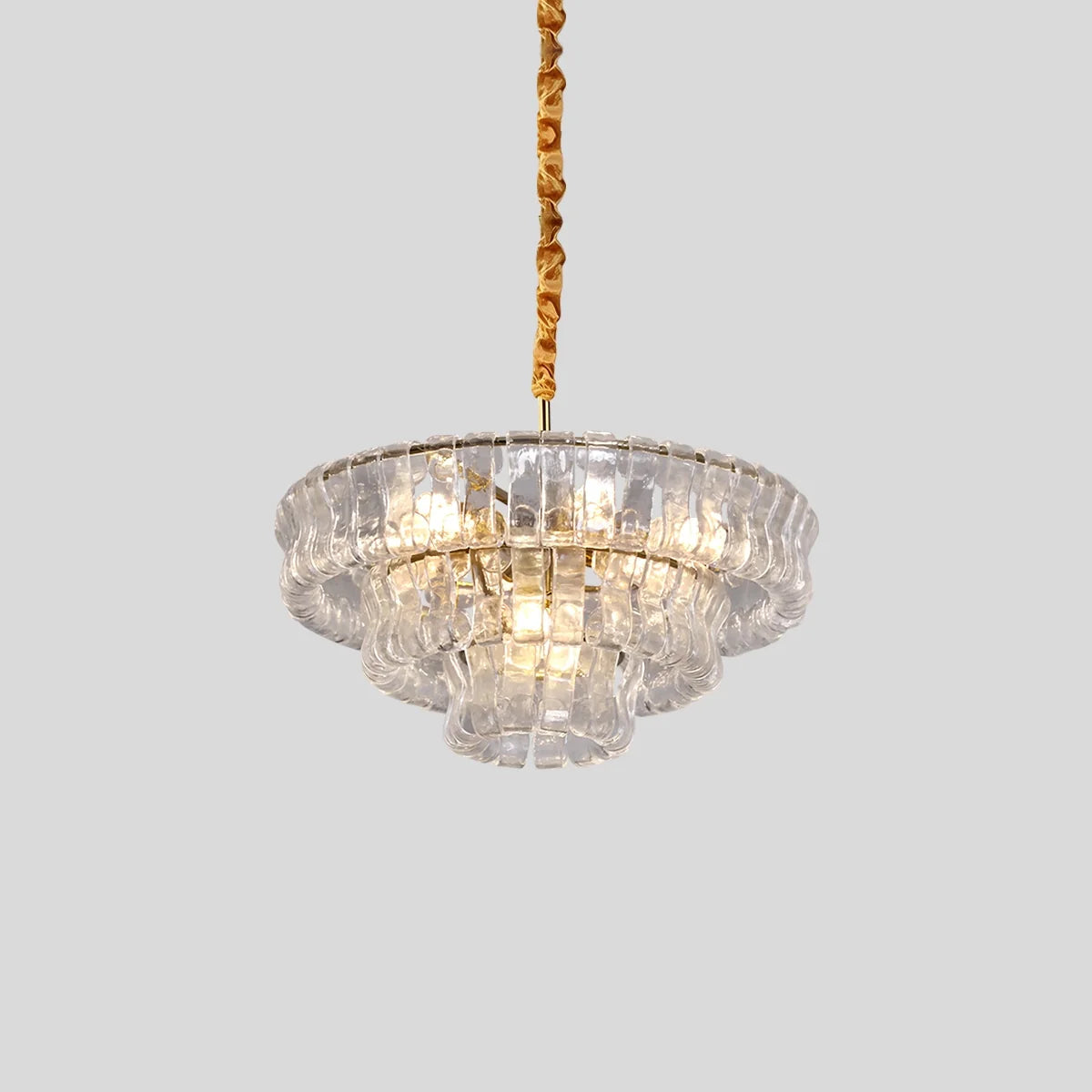 Feyran Light Luxury Murano Ring Layered Glass Chandelier