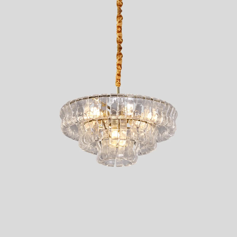 Feyran Light Luxury Murano Ring Layered Glass Chandelier