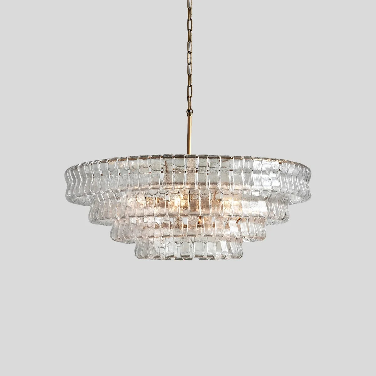 Feyran Light Luxury Murano Ring Layered Glass Chandelier