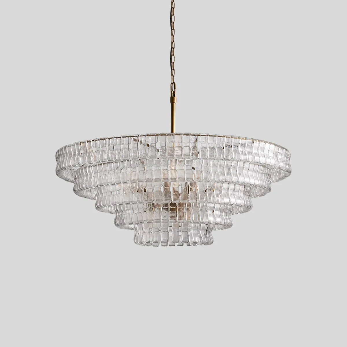 Feyran Light Luxury Murano Ring Layered Glass Chandelier