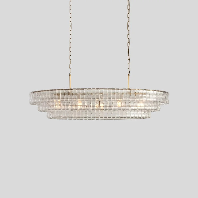 Feyran Light Luxury Murano Ring Layered Glass Chandelier