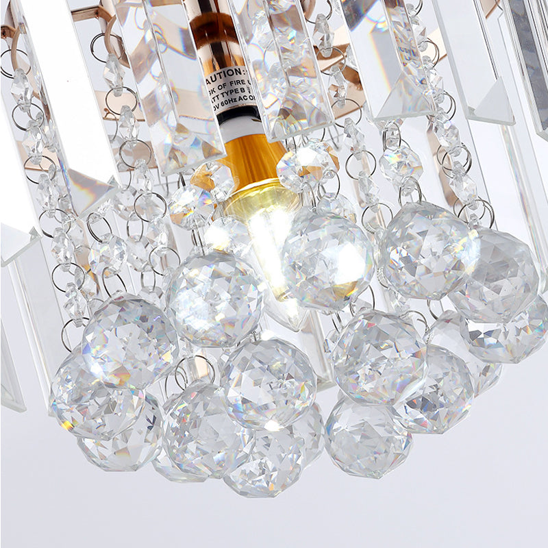 Clear Crystal Linear Pendant Light - Crystal Detail | Feyran