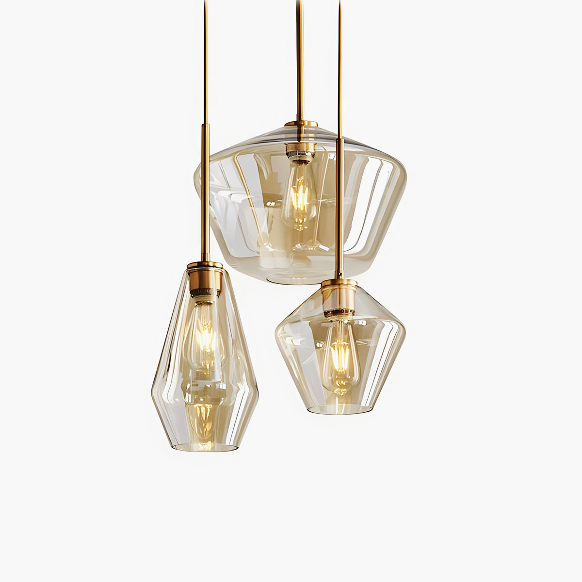 Feyran Hailie Clear Glass Pendant Light for Kitchen