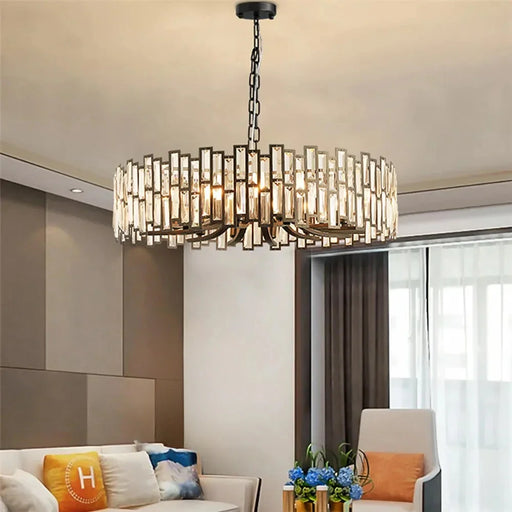Clytia Modern Geometric Crystal Chandelier-Feyran