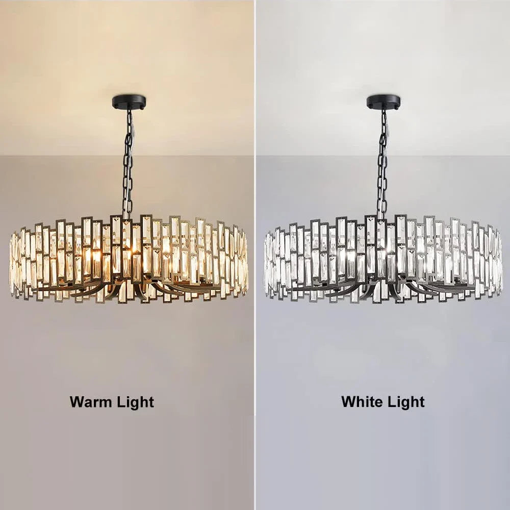 Clytia Modern Geometric Crystal Chandelier-Feyran
