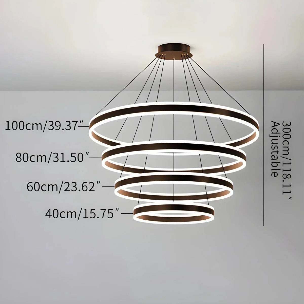 Feyran Circle Layered Living Room Chandelier
