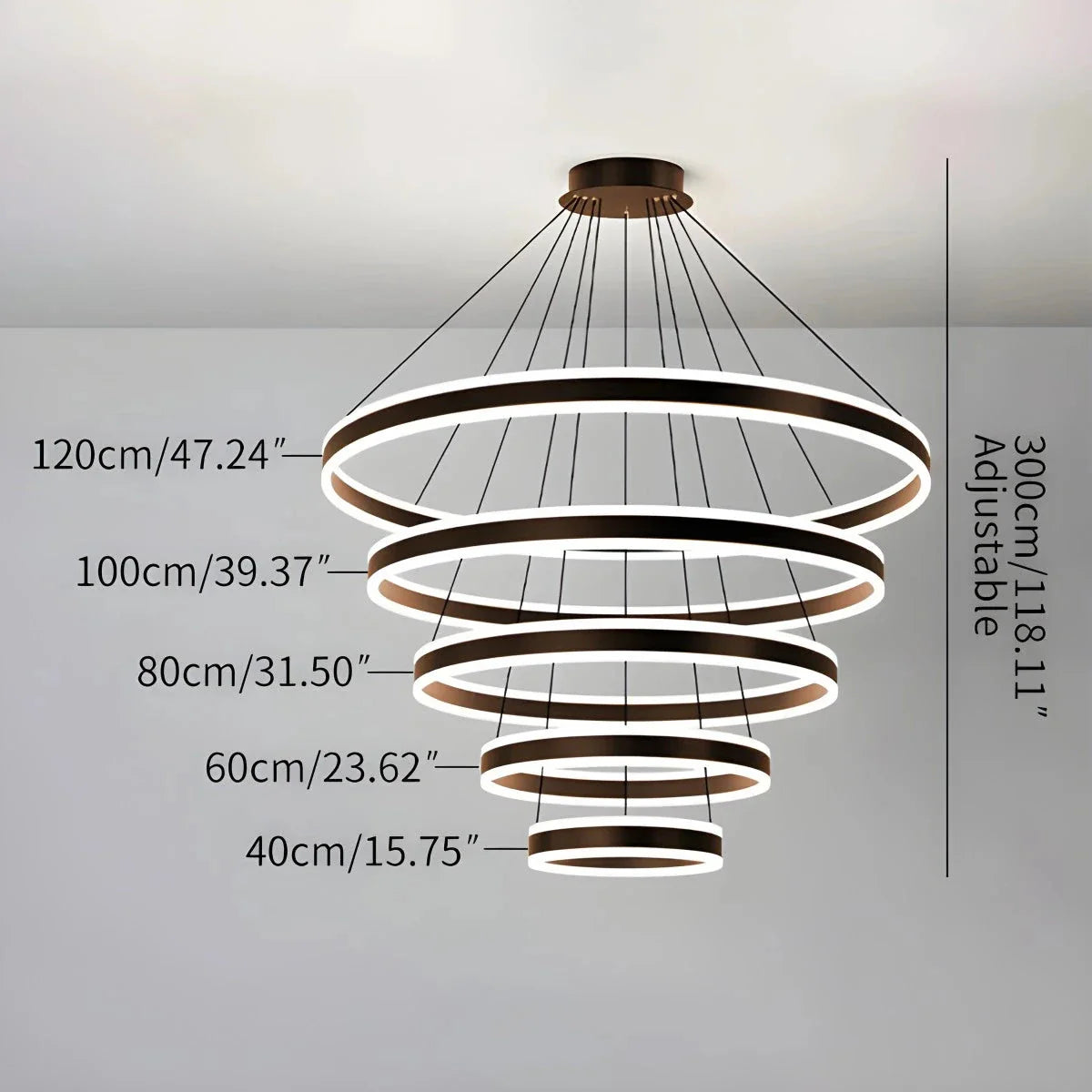 Feyran Circle Layered Living Room Chandelier
