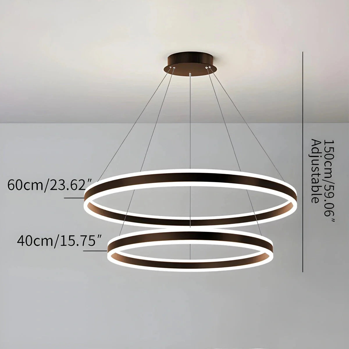 Feyran Circle Layered Living Room Chandelier
