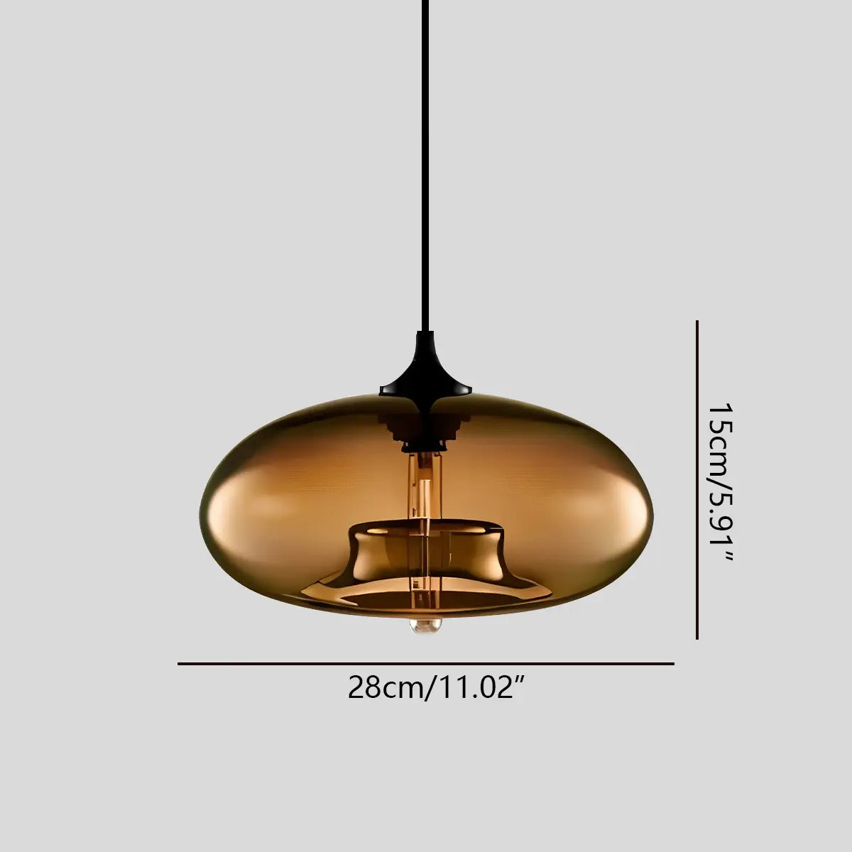Feyran Colorful Glass Pendant Light for Dining Area