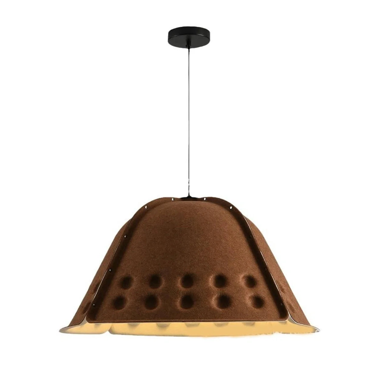 Feyran Clock Shaped Hot Pressed Acoustic Pendant Light