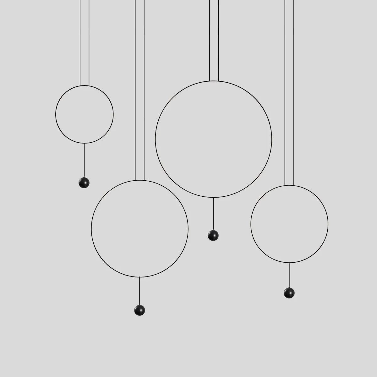 Feyran Modern Minimalist Circular Halo Pendant Light