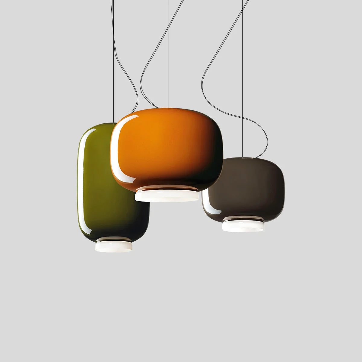 Feyran Modern Colored Glass Lantern Pendant Light