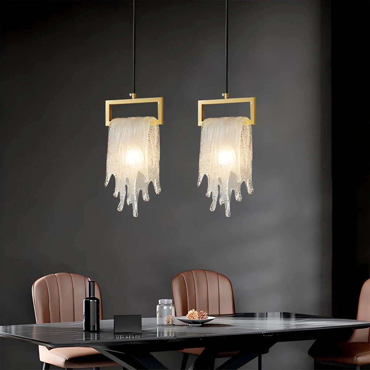 Feyran Copper Crystal Pendant Light Multiple Styles Available