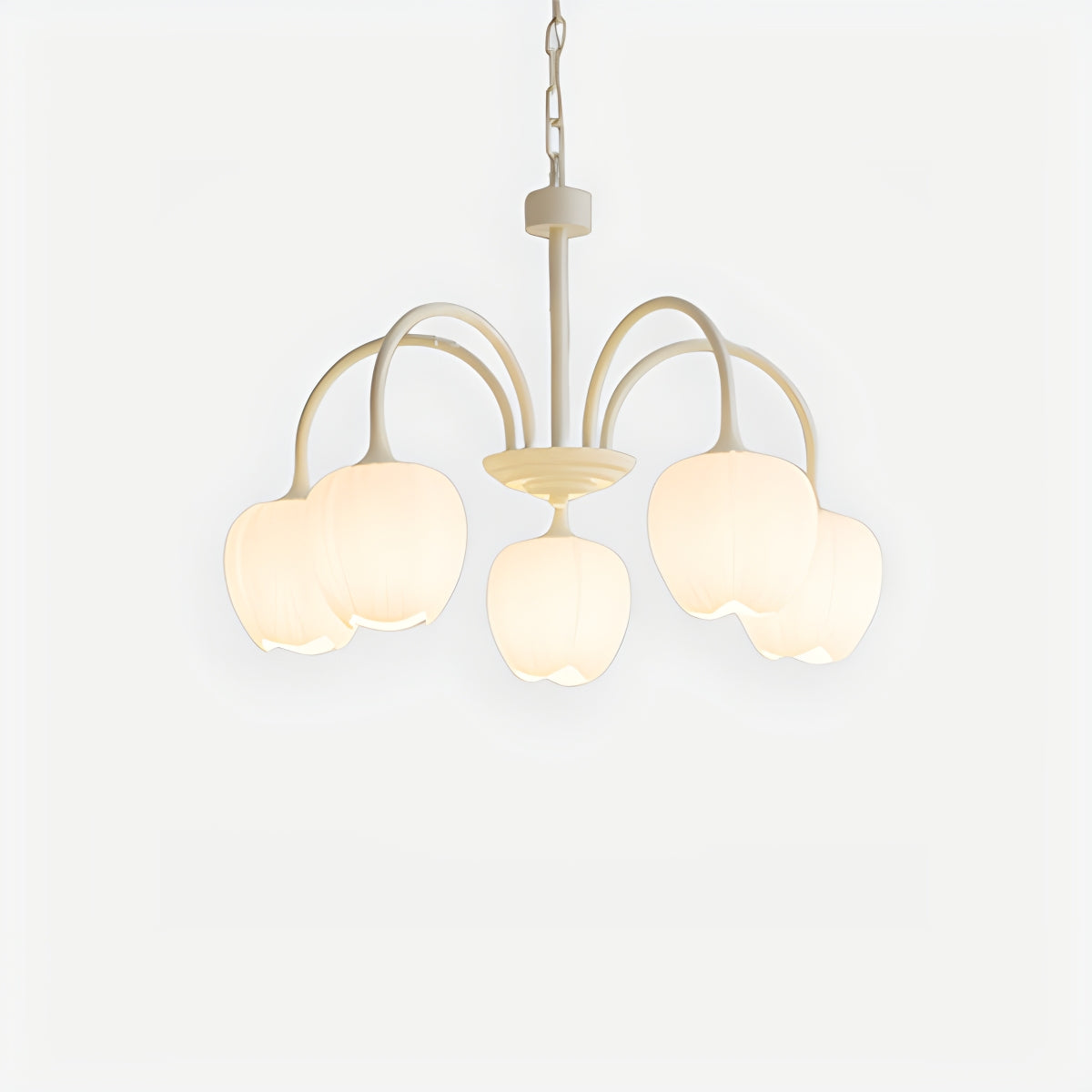 Feyran French Romance Tulip Matcha Chandelier