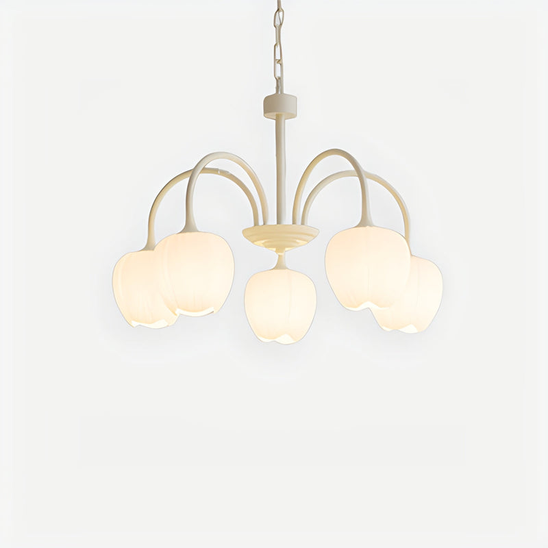Feyran French Romance Tulip Matcha Chandelier