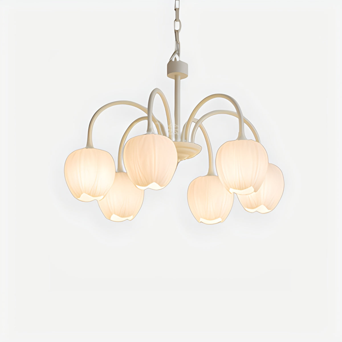 Feyran French Romance Tulip Matcha Chandelier