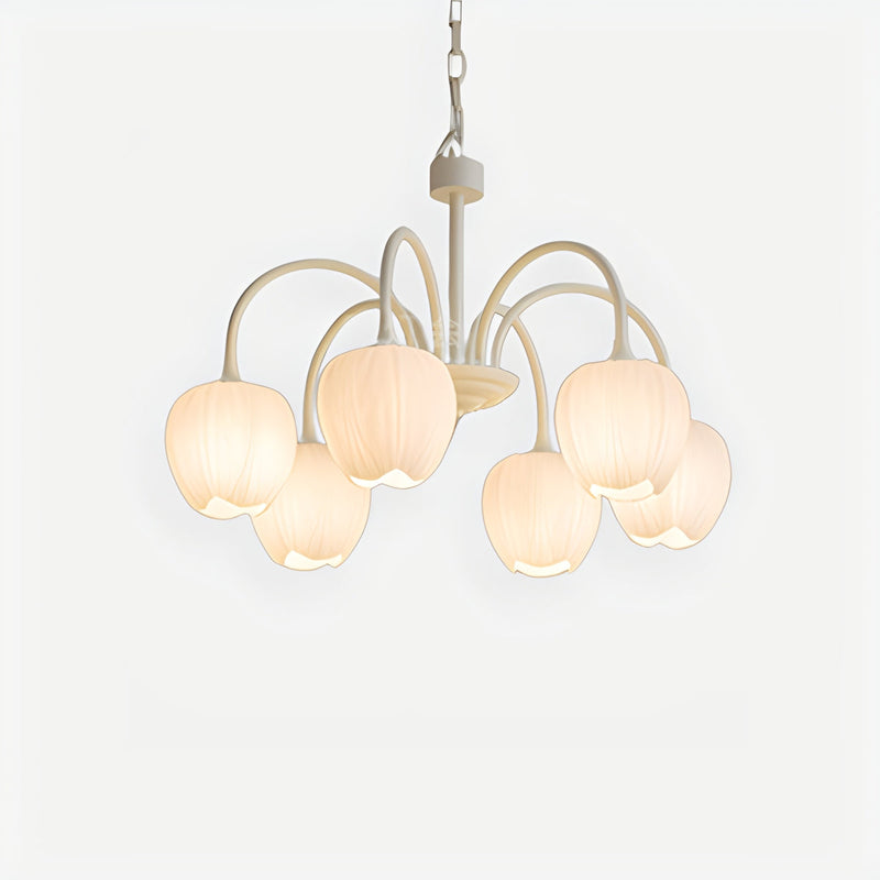 Feyran French Romance Tulip Matcha Chandelier