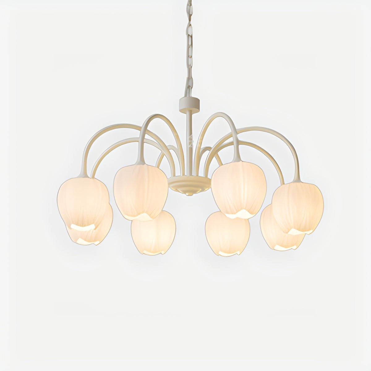 Feyran French Romance Tulip Matcha Chandelier