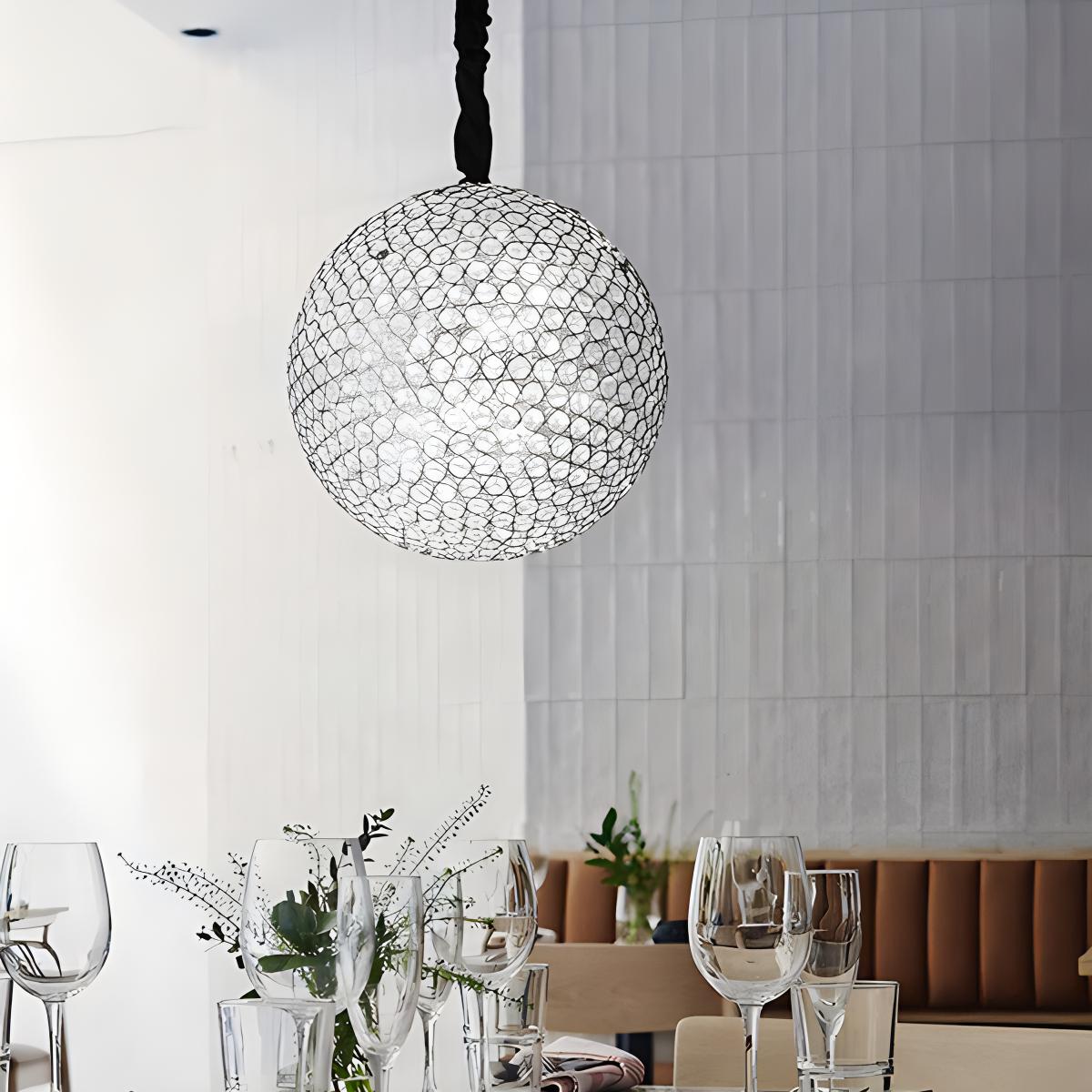 Feyran Creative Crystal Ball Chandelier for Dining Room