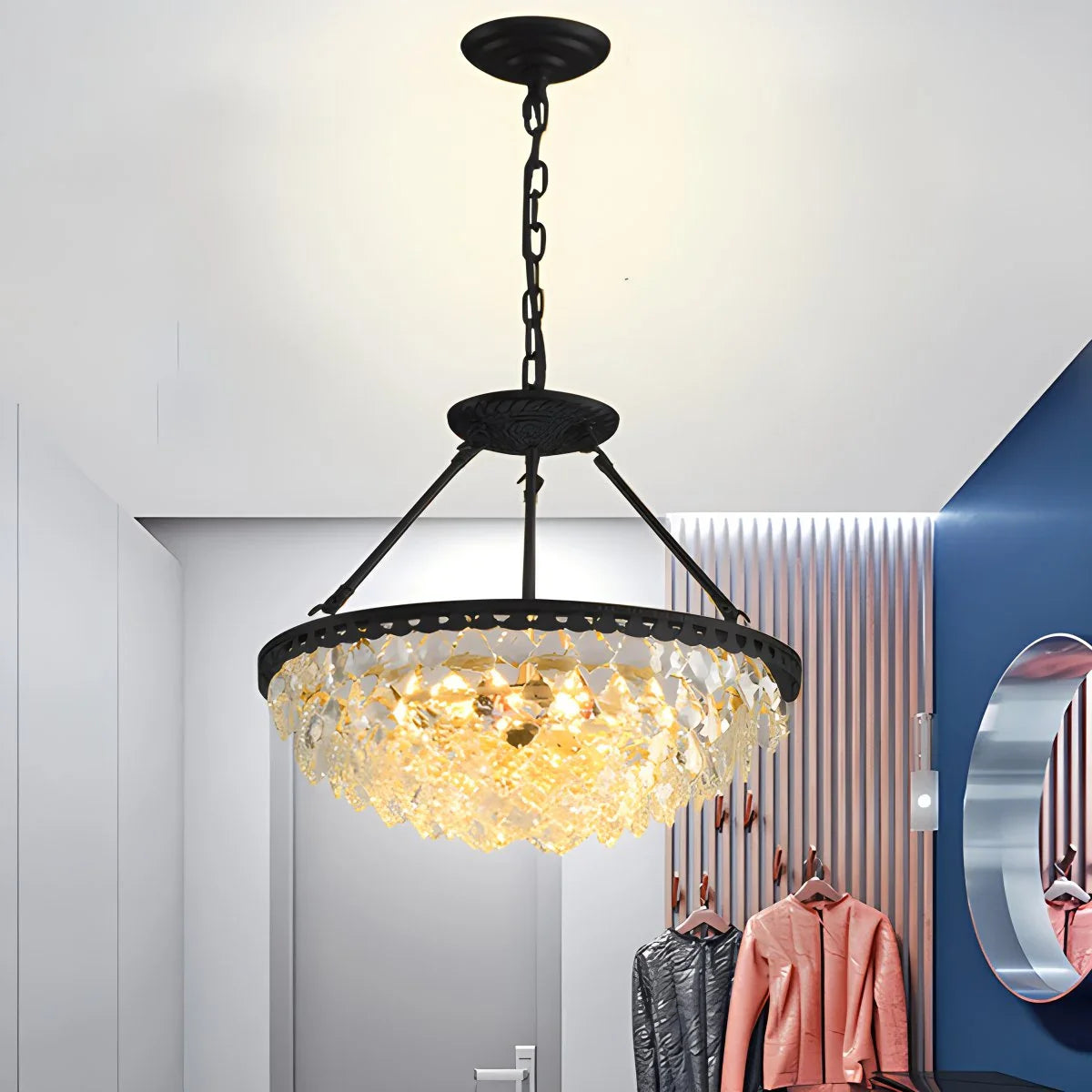 Feyran Crown Crystal Led Chandelier