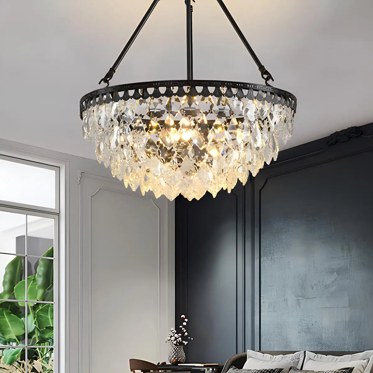 Feyran Crown Crystal Led Chandelier