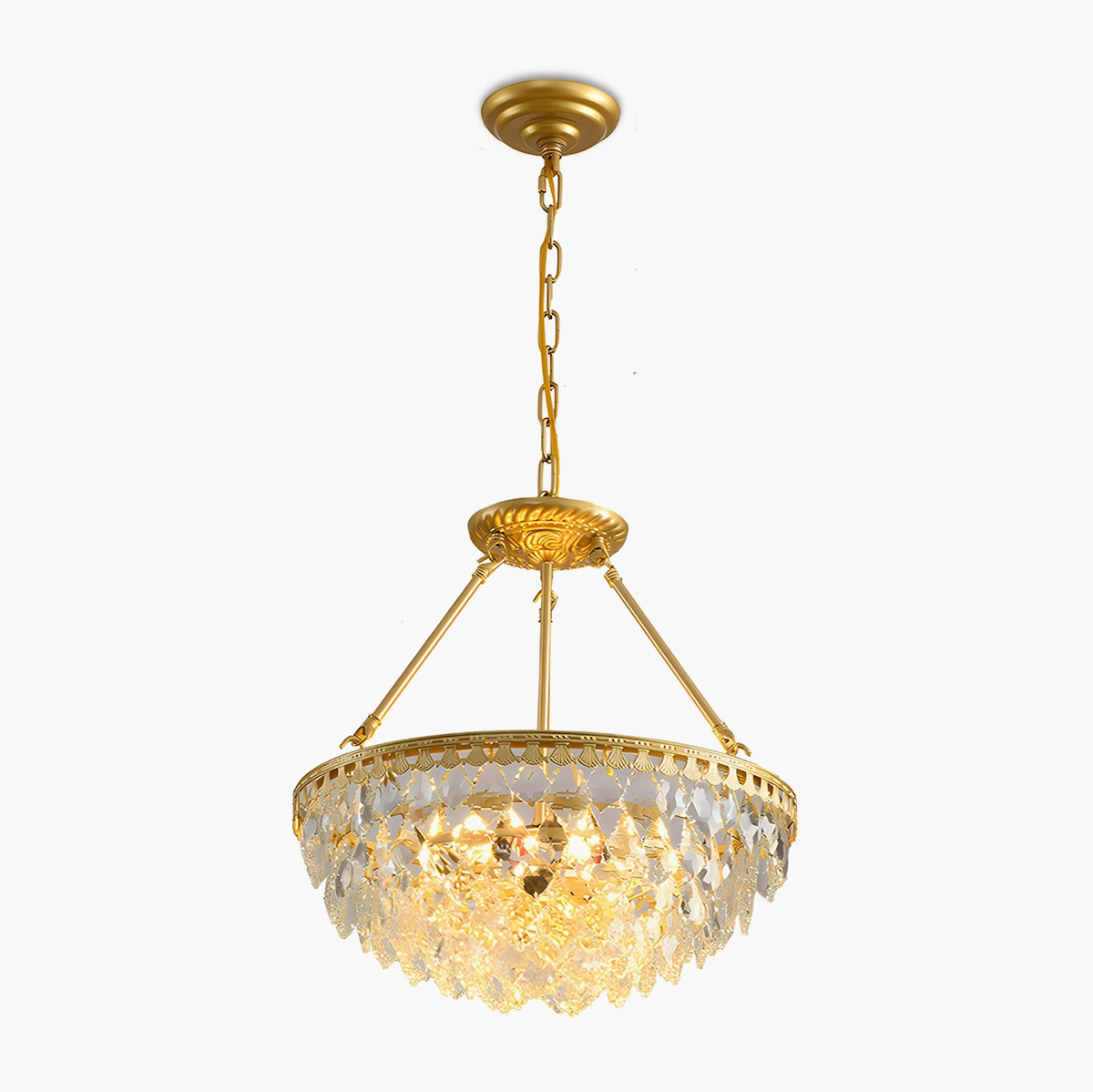 Feyran Crown Crystal Led Chandelier