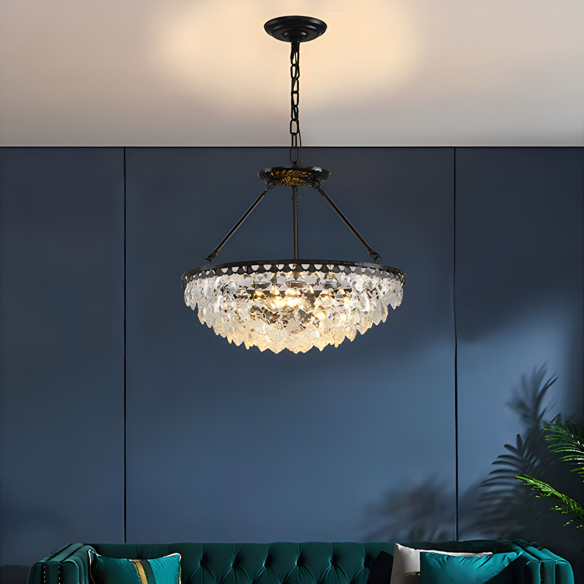 Feyran Crown Crystal Led Chandelier