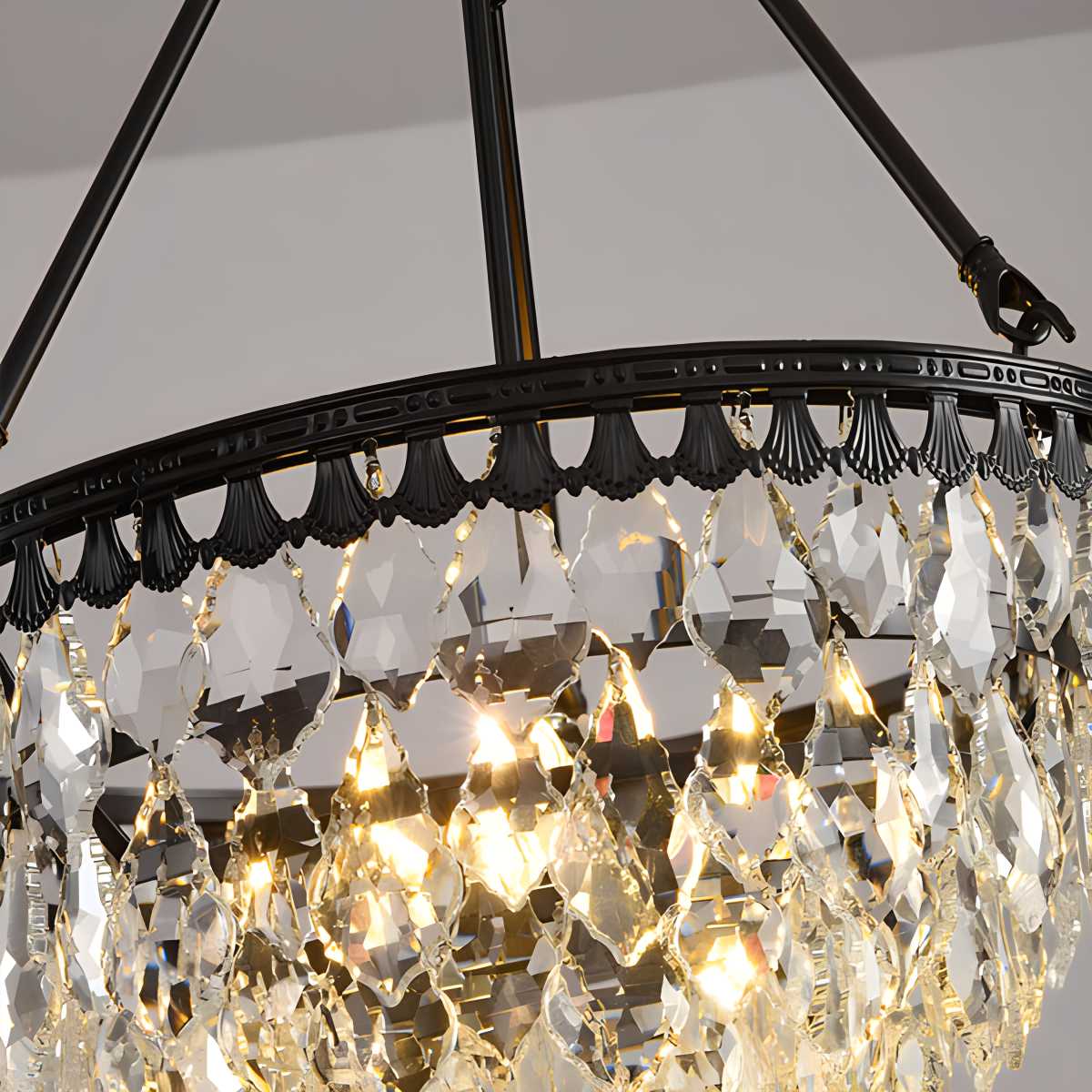 Feyran Crown Crystal Led Chandelier