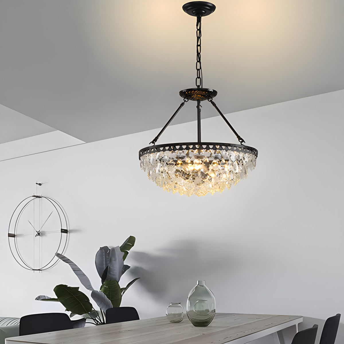 Feyran Crown Crystal Led Chandelier