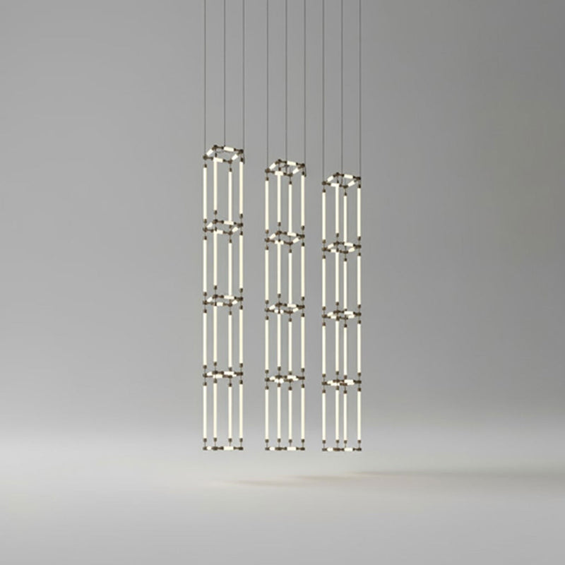 Crystal Grid Customize Chandelier