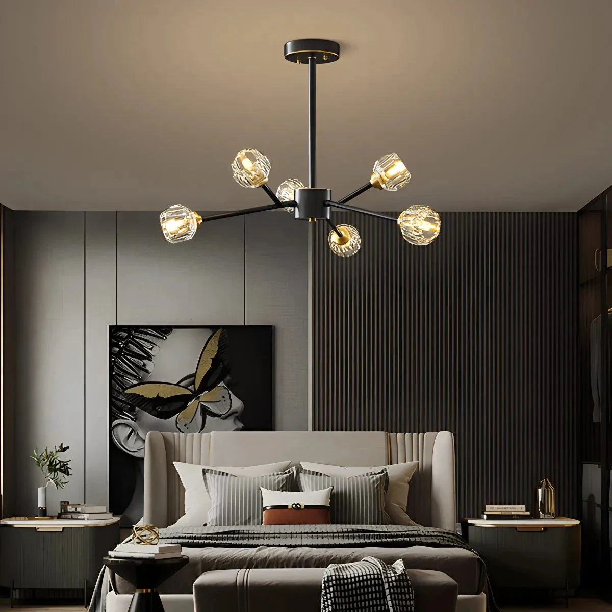 Feyran Crystal Ball Round Cluster Chandelier