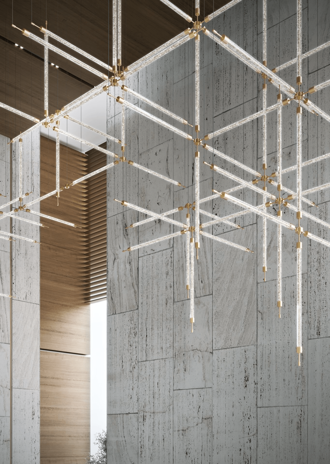 Crystal Grid Customize Chandelier