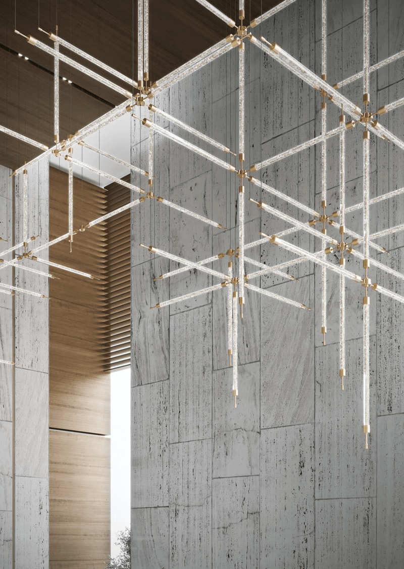 Crystal Grid Customize Chandelier