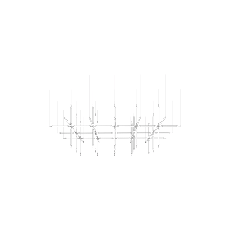 Crystal Grid Customize Chandelier