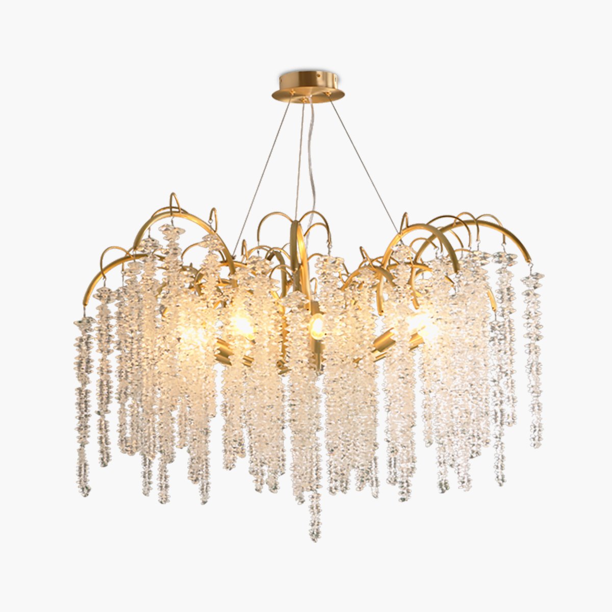 Feyran Crystal Tassel Chandelier for Living Room