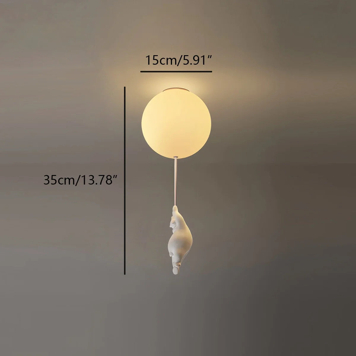 Feyran Modern Cartoon Balloon Bear Ceiling Light