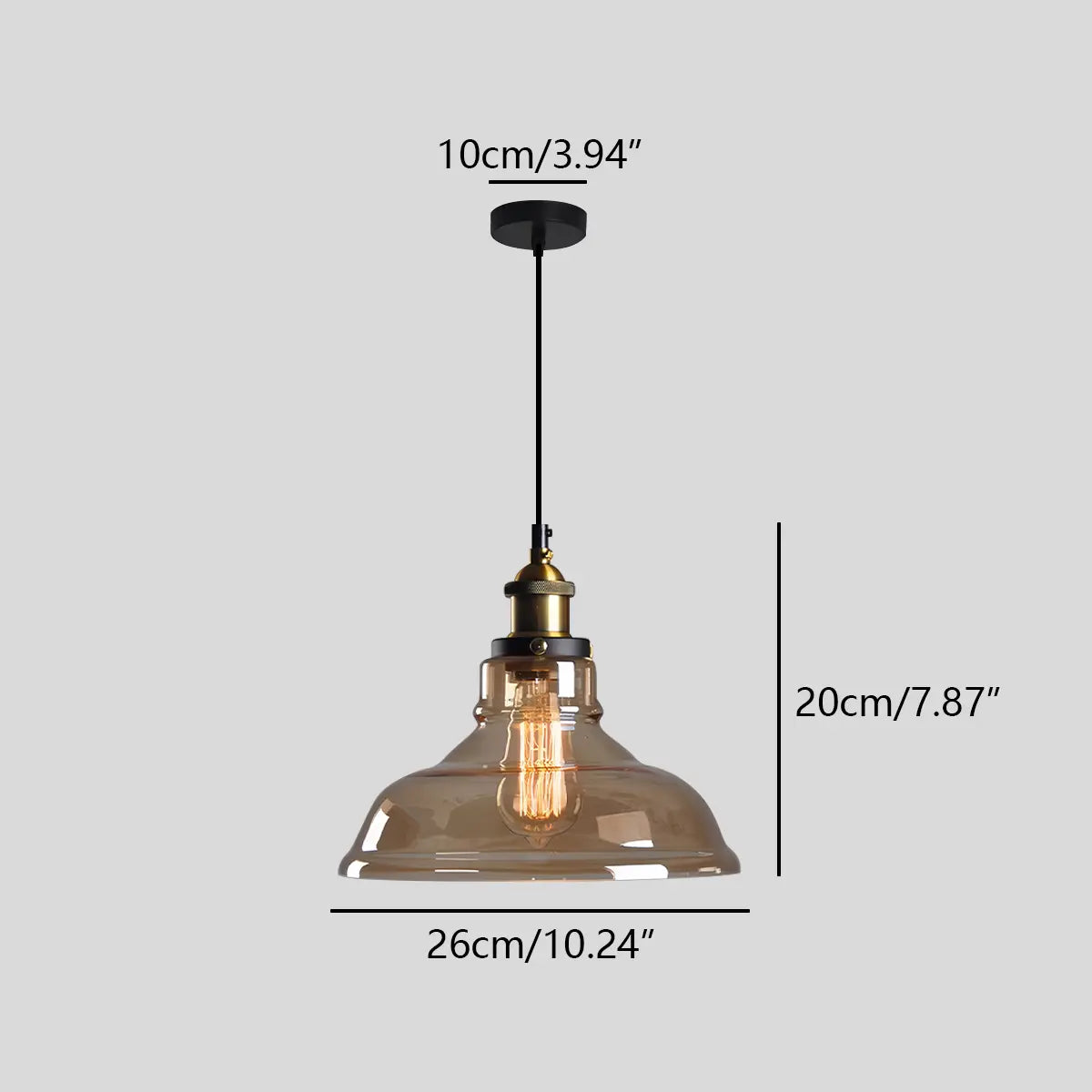 Feyran Mabel Glass Pendant Light for Kitchen Island