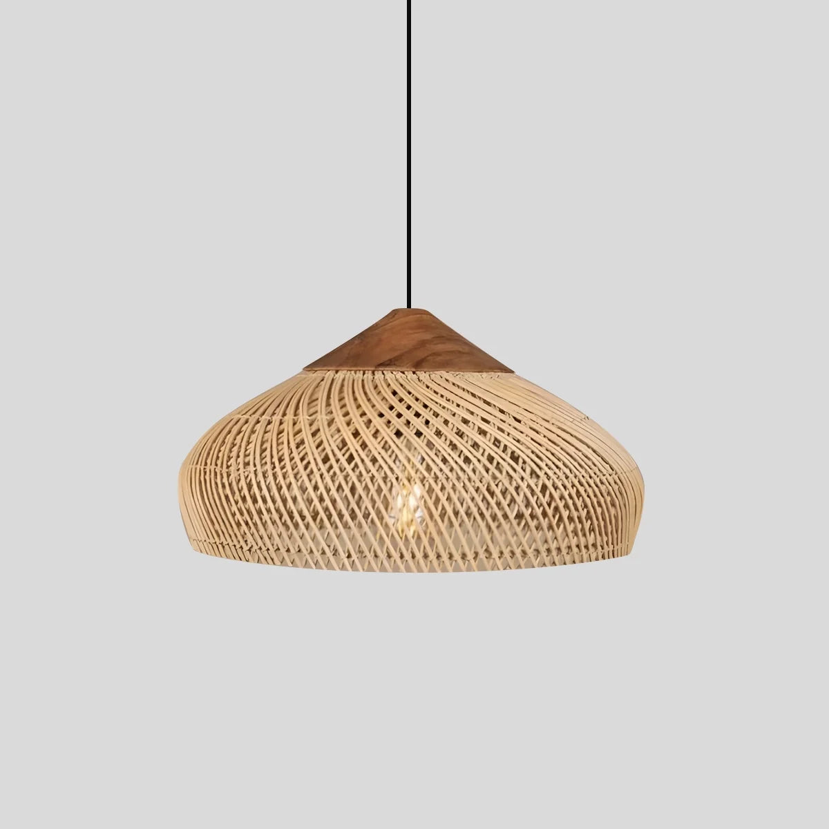 Feyran Rattan Lantern Pendant Light for Dining Room