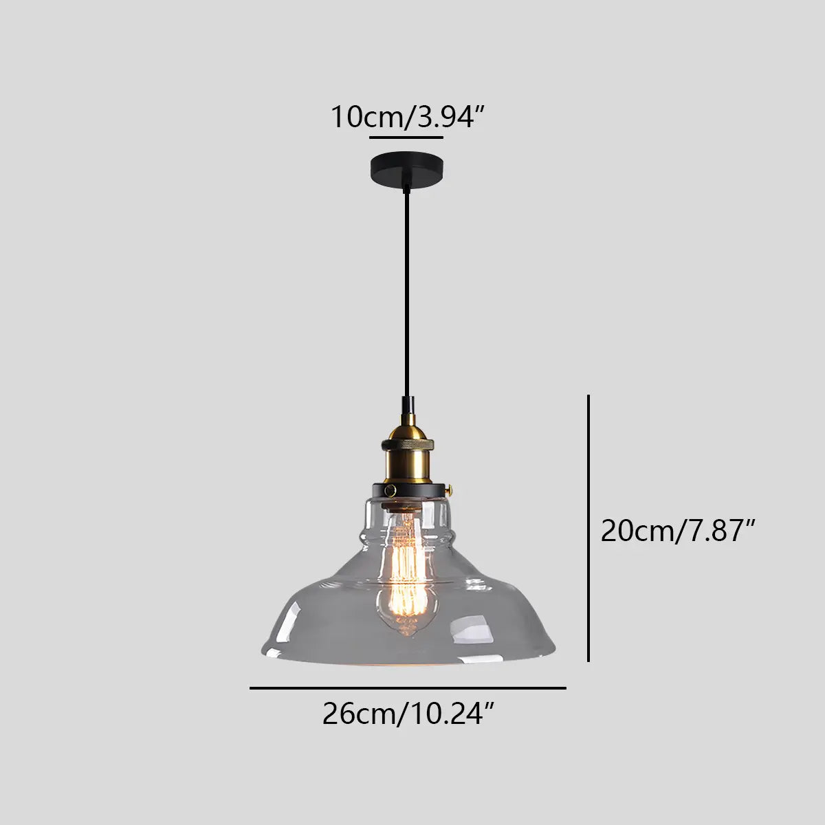 Feyran Mabel Glass Pendant Light for Kitchen Island