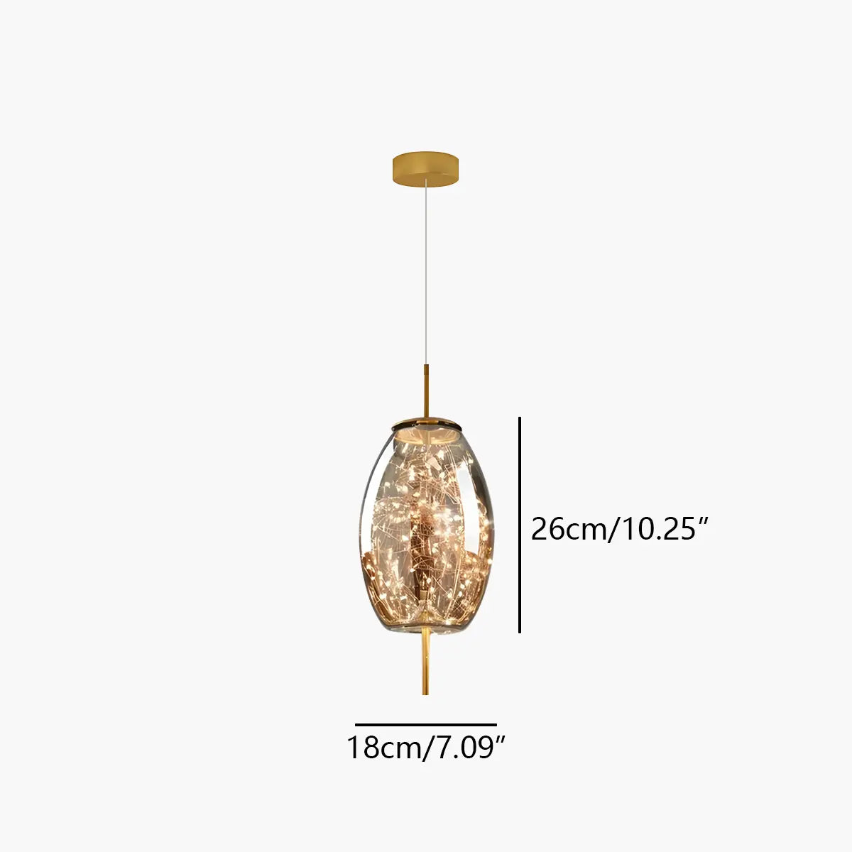 Feyran Twirl Modern Pendant Light for Bedroom