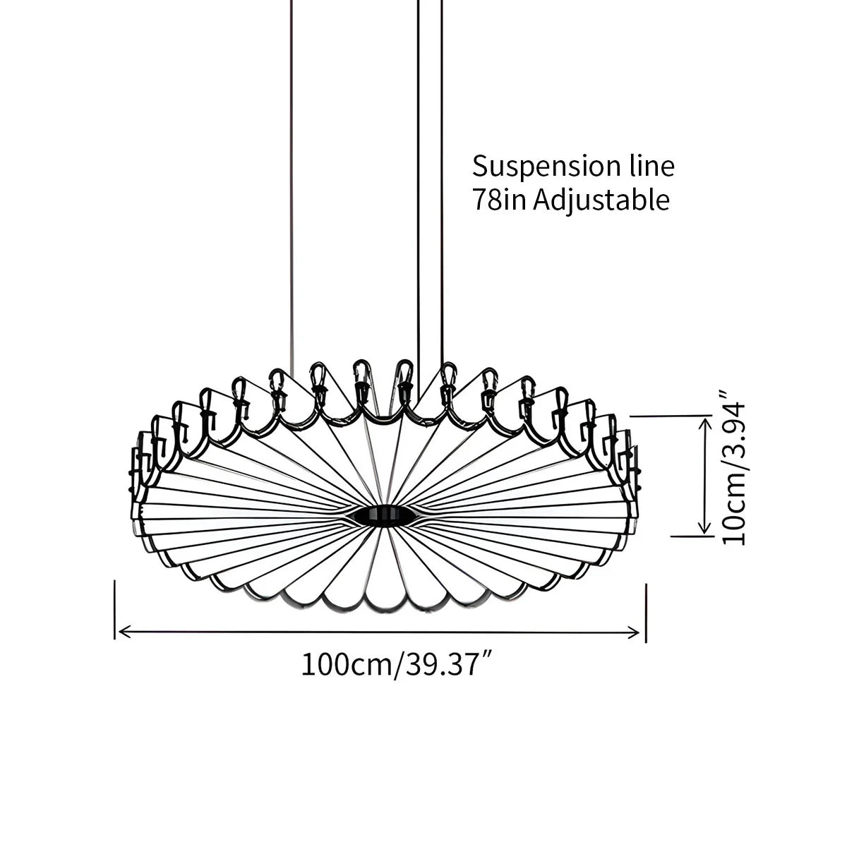 Feyran Sunflower Acoustic Pendant Light